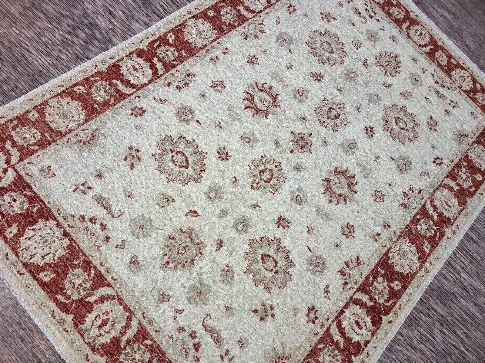 Handgefertigter afghanischer ZIGLER-Teppich 5,6' x 7,9' 1980er Jahre - 1D160 im Angebot 6