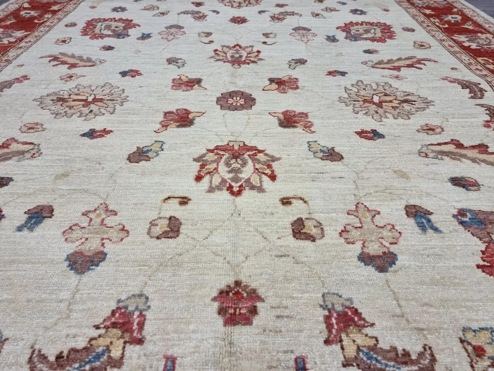 Handgefertigter afghanischer ZIGLER-Teppich 5,6' x 7,9' 1980er Jahre - 1D161 im Angebot 5