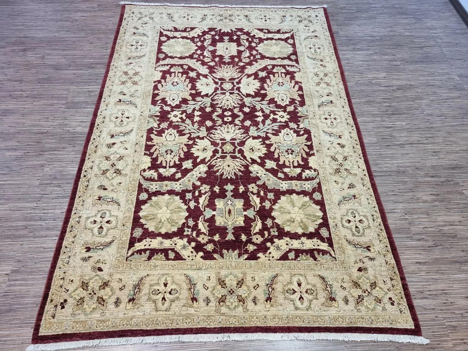 Handgefertigter afghanischer ZIGLER-Teppich 5,6' x 8,5' 1980er Jahre - 1D162 im Angebot 4