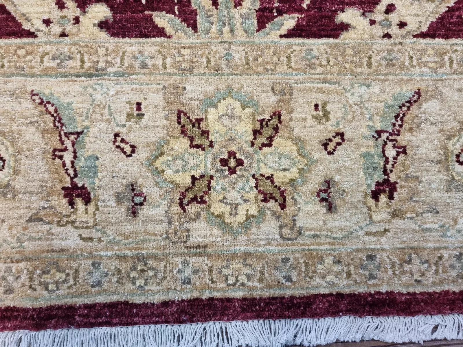Handgefertigter afghanischer ZIGLER-Teppich 5,6' x 8,5' 1980er Jahre - 1D162 (Handgeknüpft) im Angebot