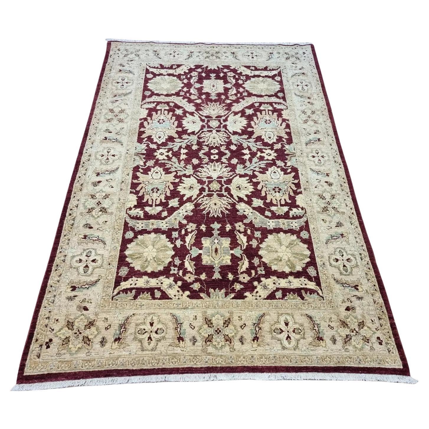 Handgefertigter afghanischer ZIGLER-Teppich 5,6' x 8,5' 1980er Jahre - 1D162