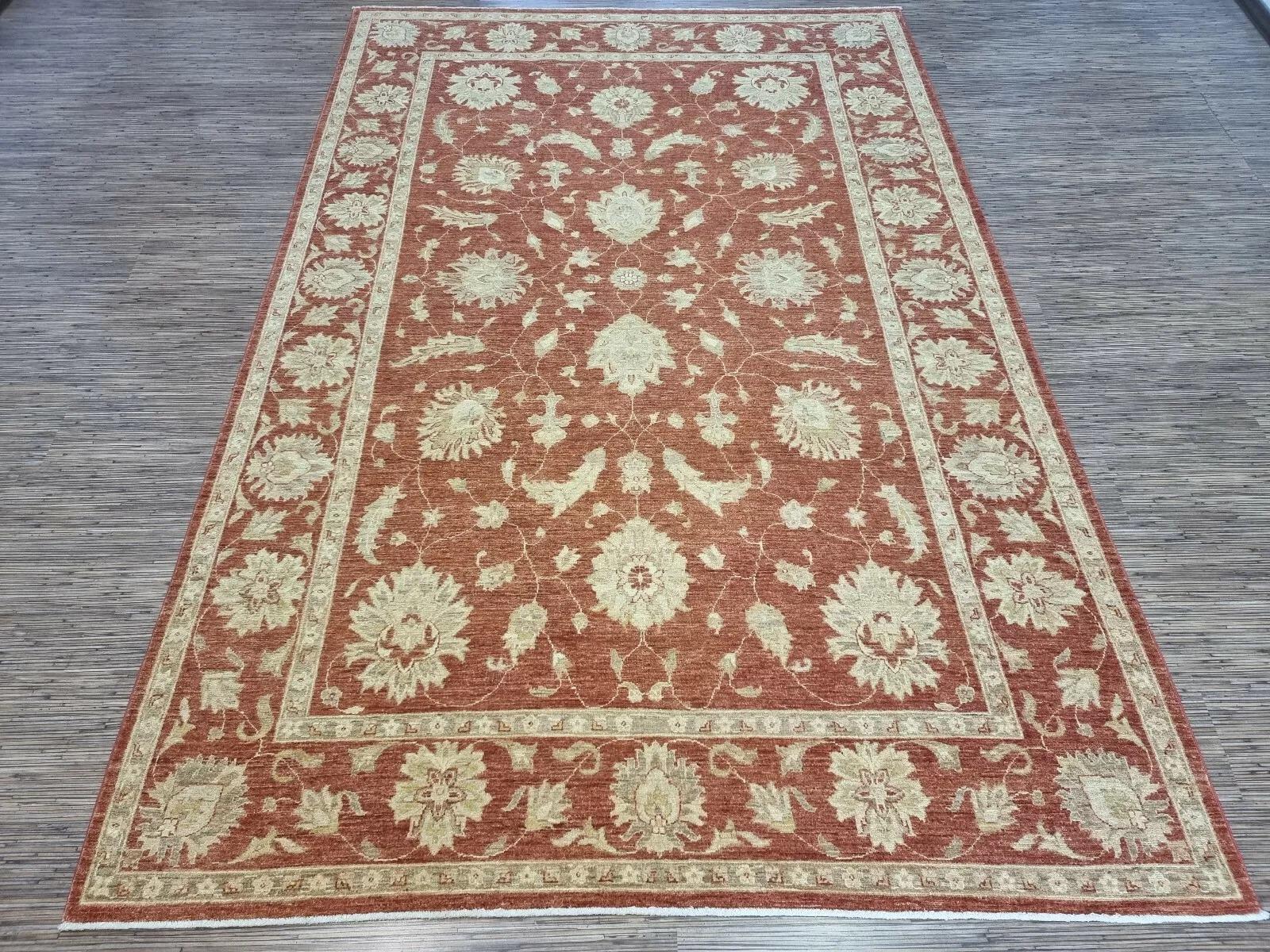 Handgefertigter afghanischer ZIGLER-Teppich 6,6' x 9,2' 1980er Jahre - 1D171 im Angebot 4
