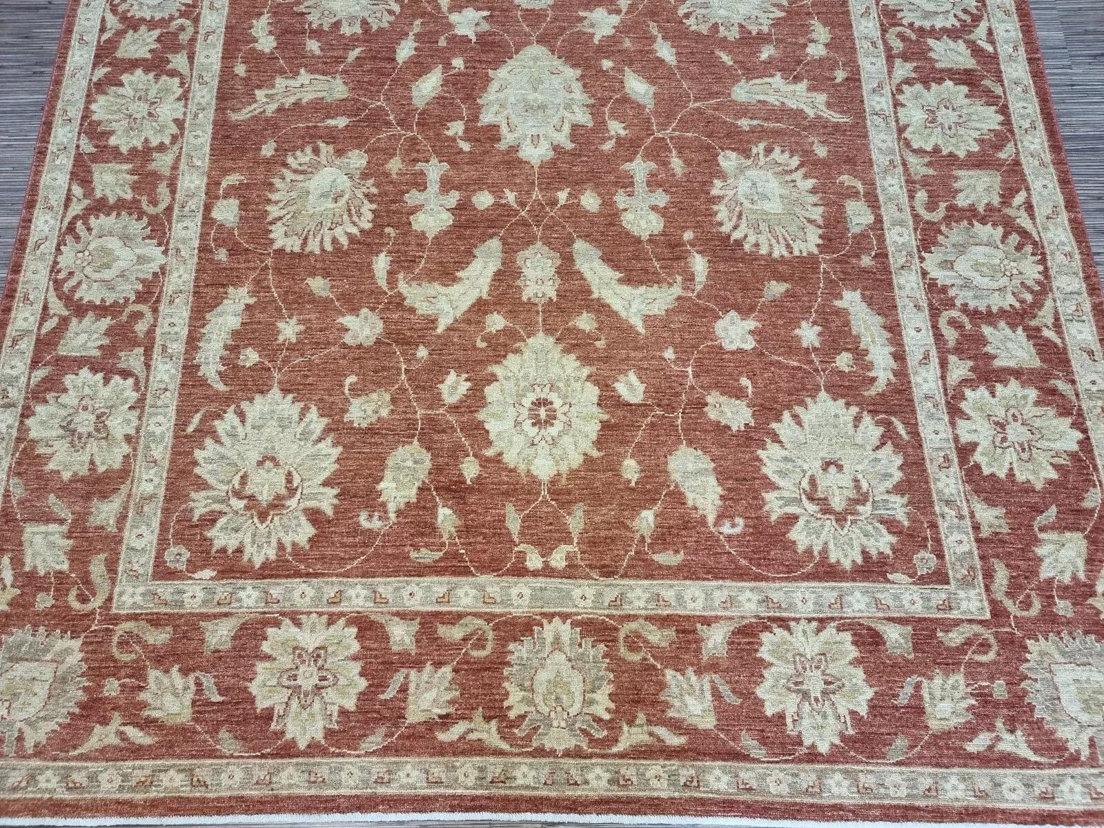 Handgefertigter afghanischer ZIGLER-Teppich 6,6' x 9,2' 1980er Jahre - 1D171 (Handgeknüpft) im Angebot