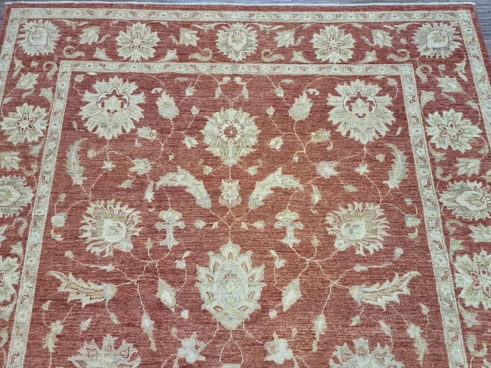Handgefertigter afghanischer ZIGLER-Teppich 6,6' x 9,2' 1980er Jahre - 1D171 (Wolle) im Angebot