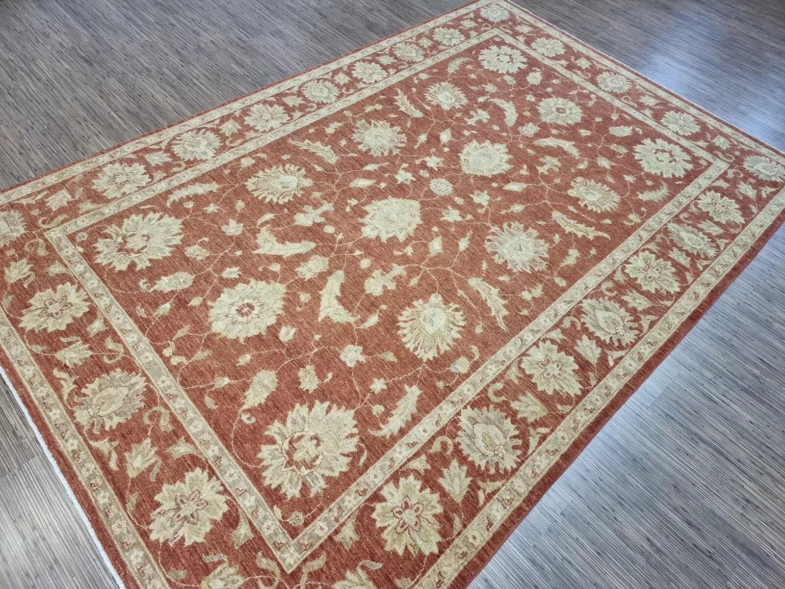 Handgefertigter afghanischer ZIGLER-Teppich 6,6' x 9,2' 1980er Jahre - 1D171 im Angebot 1