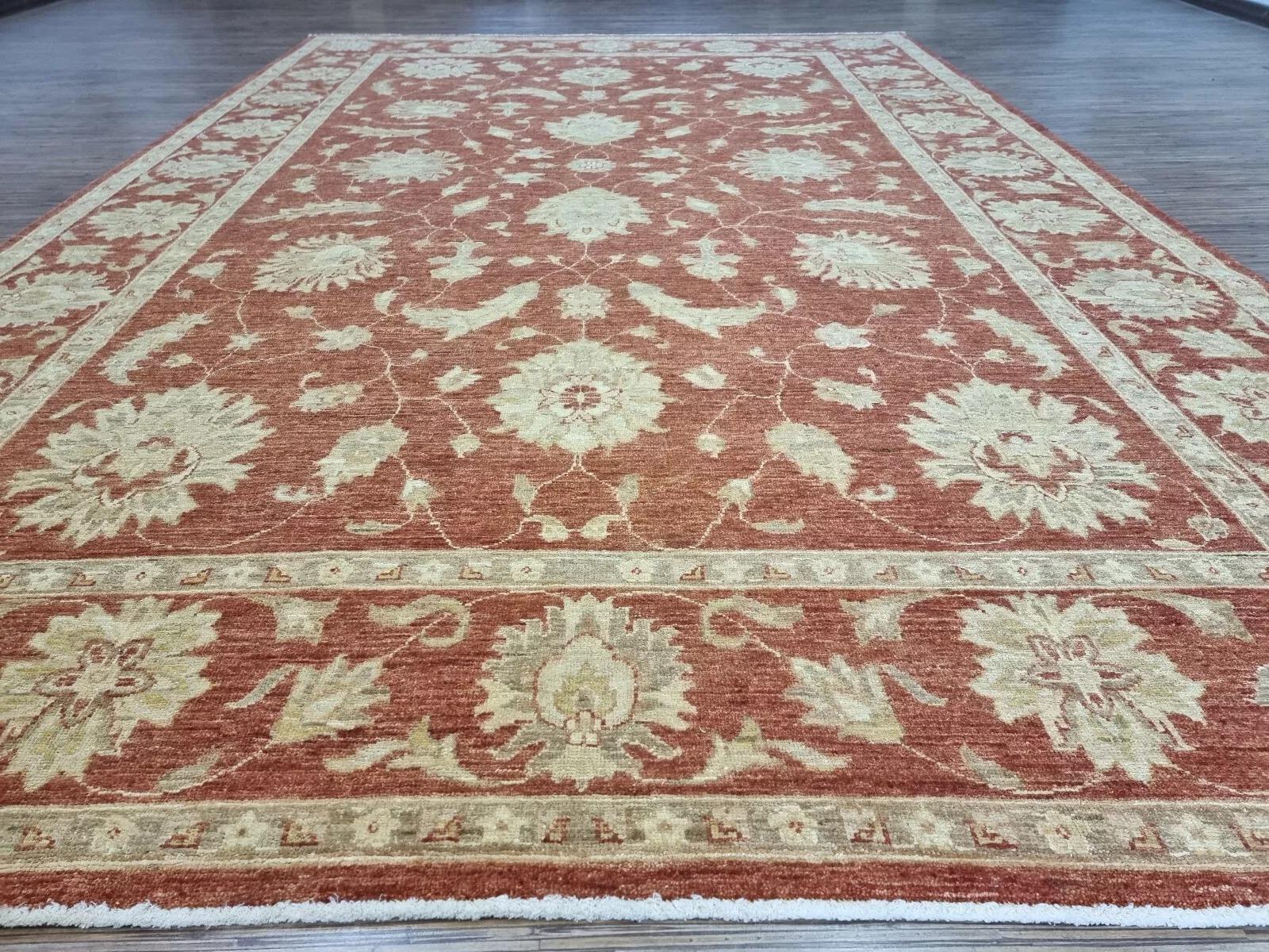 Handgefertigter afghanischer ZIGLER-Teppich 6,6' x 9,2' 1980er Jahre - 1D171 im Angebot 2