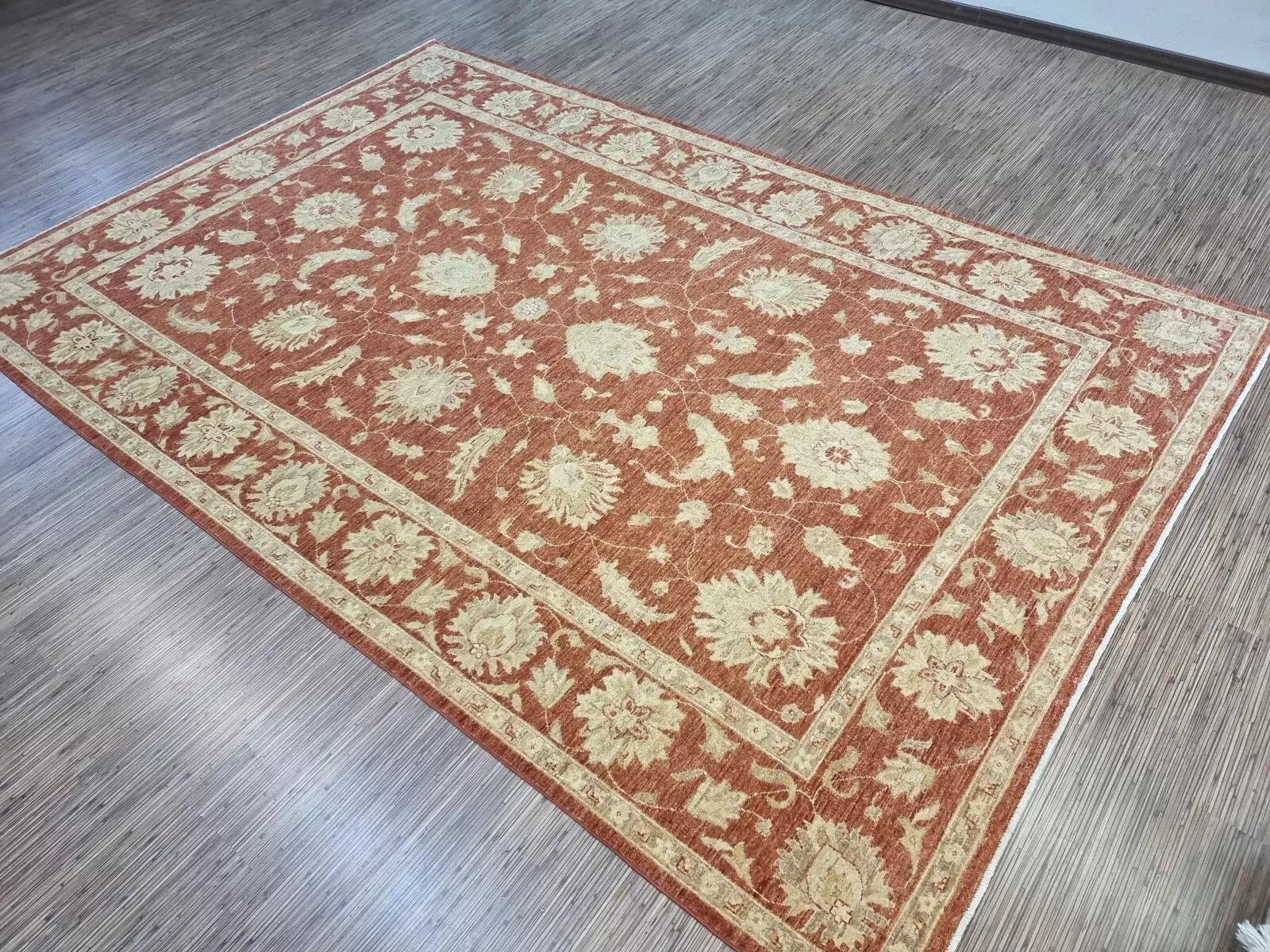 Handgefertigter afghanischer ZIGLER-Teppich 6,6' x 9,2' 1980er Jahre - 1D171 im Angebot 3