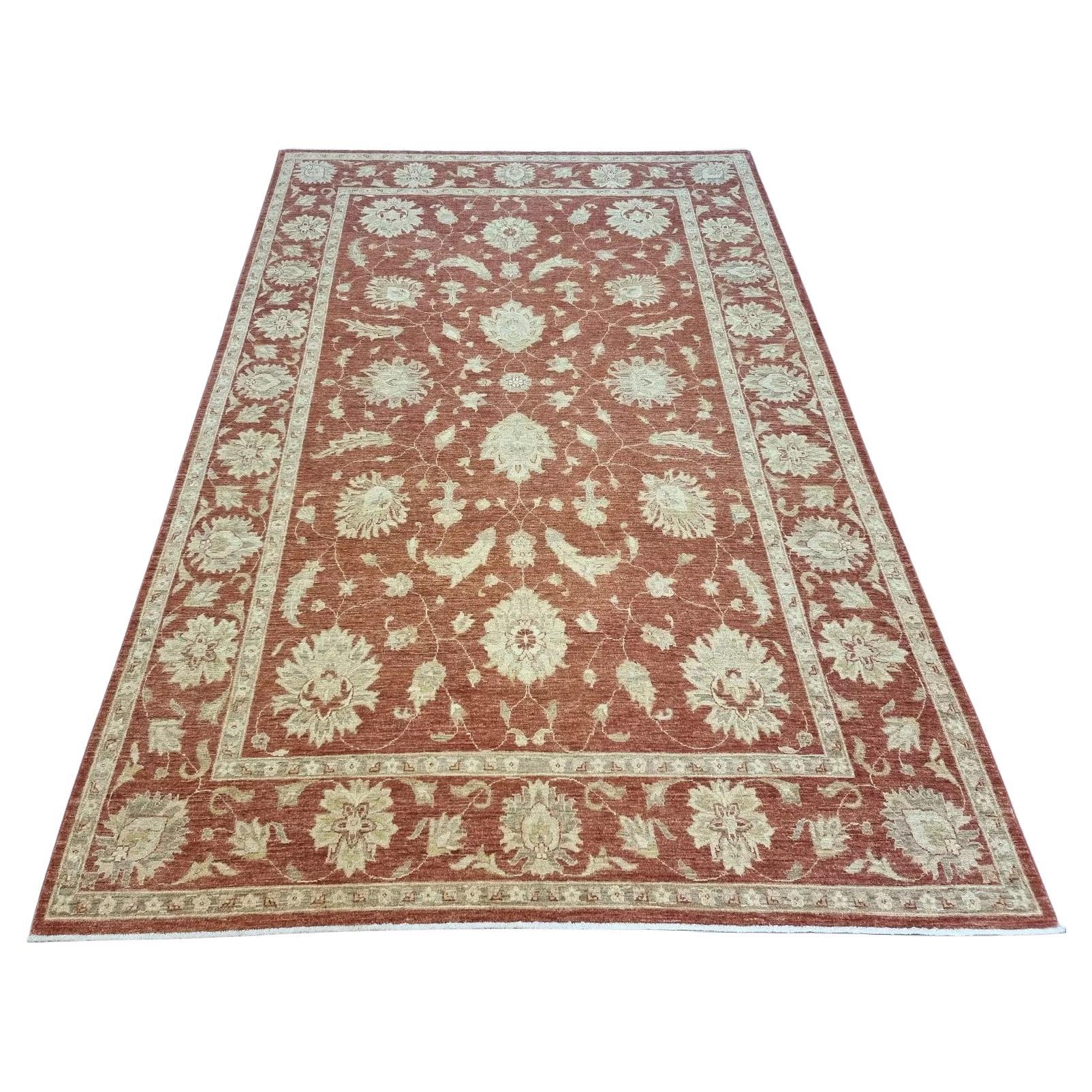 Handgefertigter afghanischer ZIGLER-Teppich 6,6' x 9,2' 1980er Jahre - 1D171