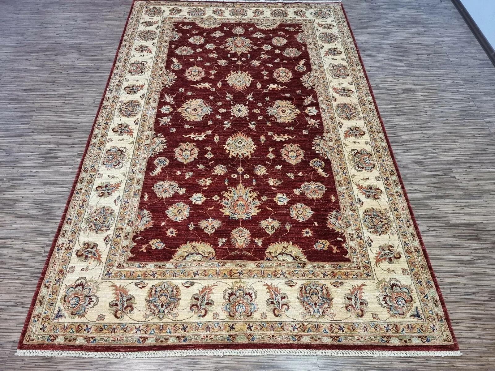 Tappeto ZIGLER afgano d'epoca fatto a mano 6,6' x 9,8' anni '80 - 1D163 in vendita 4