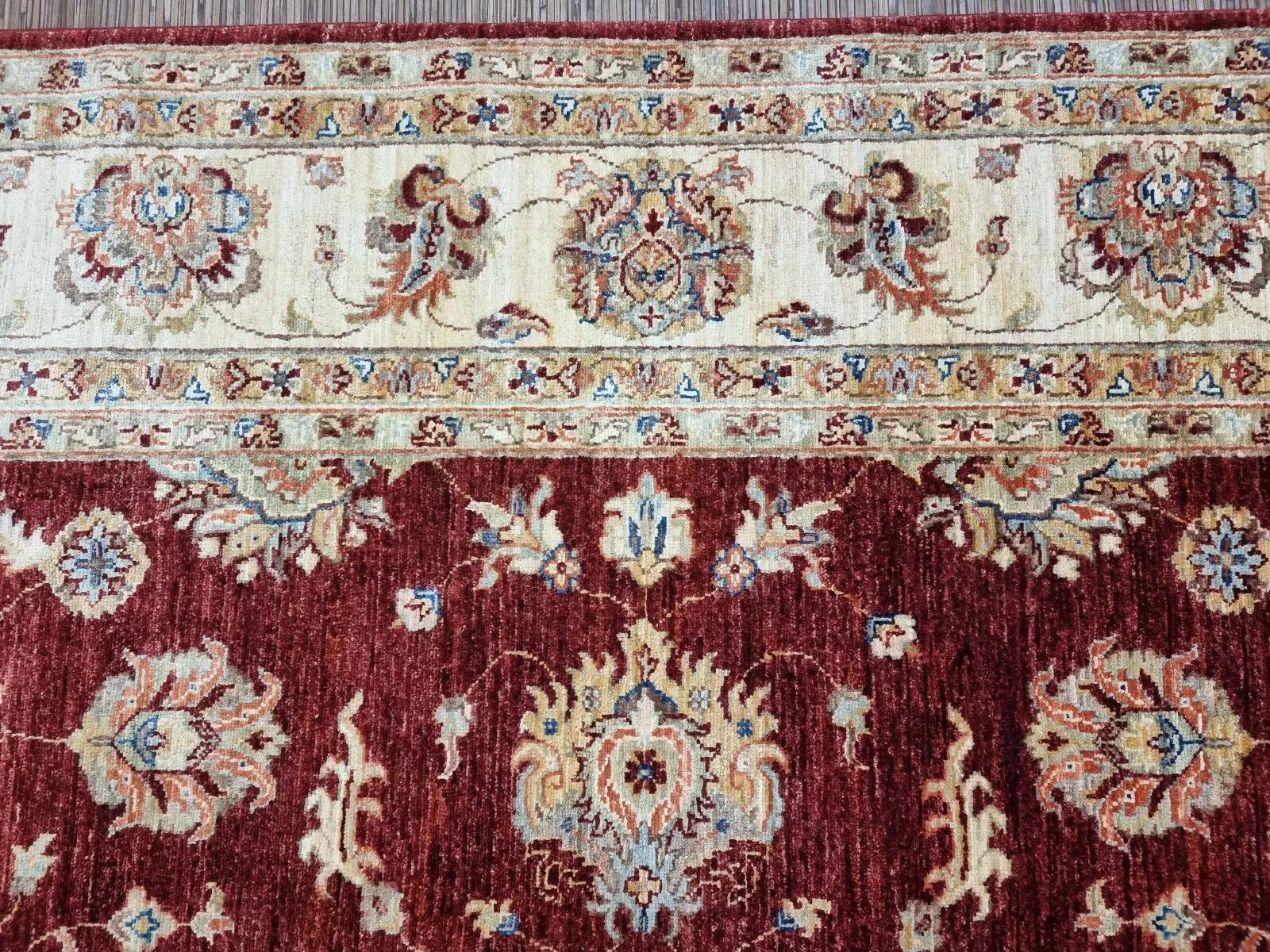 Tappeto ZIGLER afgano d'epoca fatto a mano 6,6' x 9,8' anni '80 - 1D163 in vendita 5