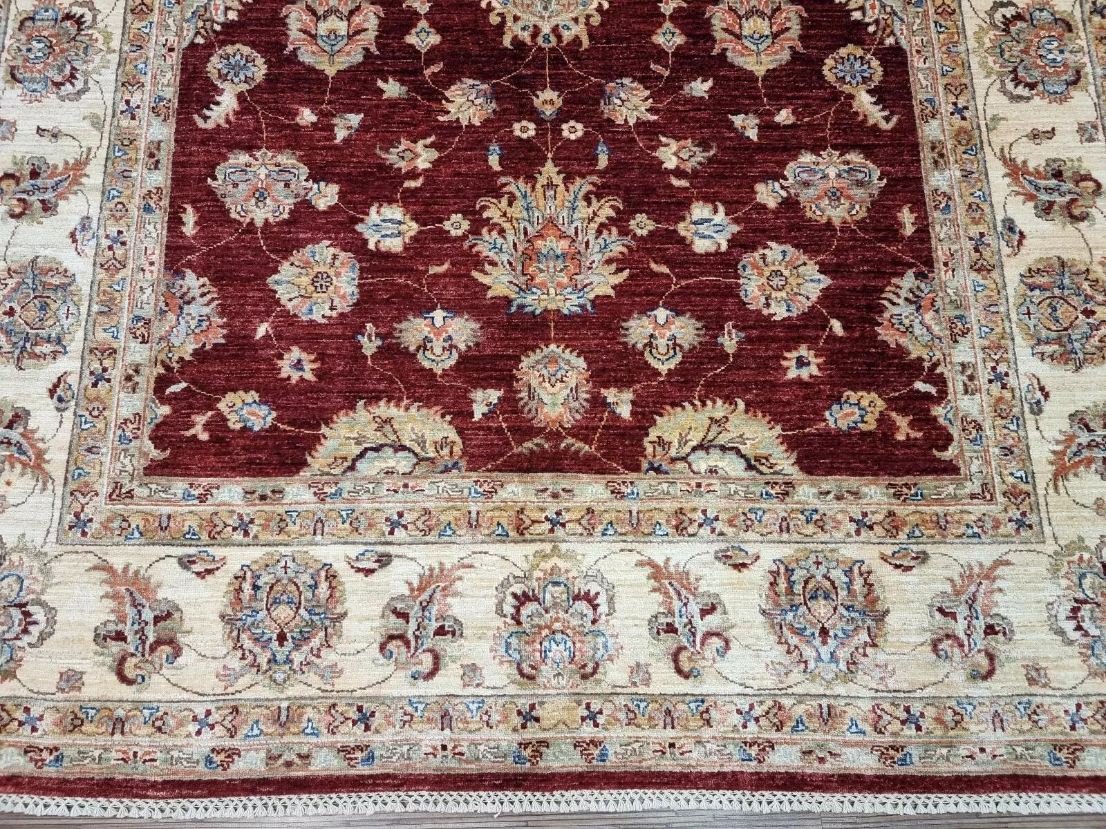 Tappeto ZIGLER afgano d'epoca fatto a mano 6,6' x 9,8' anni '80 - 1D163 In condizioni buone in vendita a Bordeaux, FR