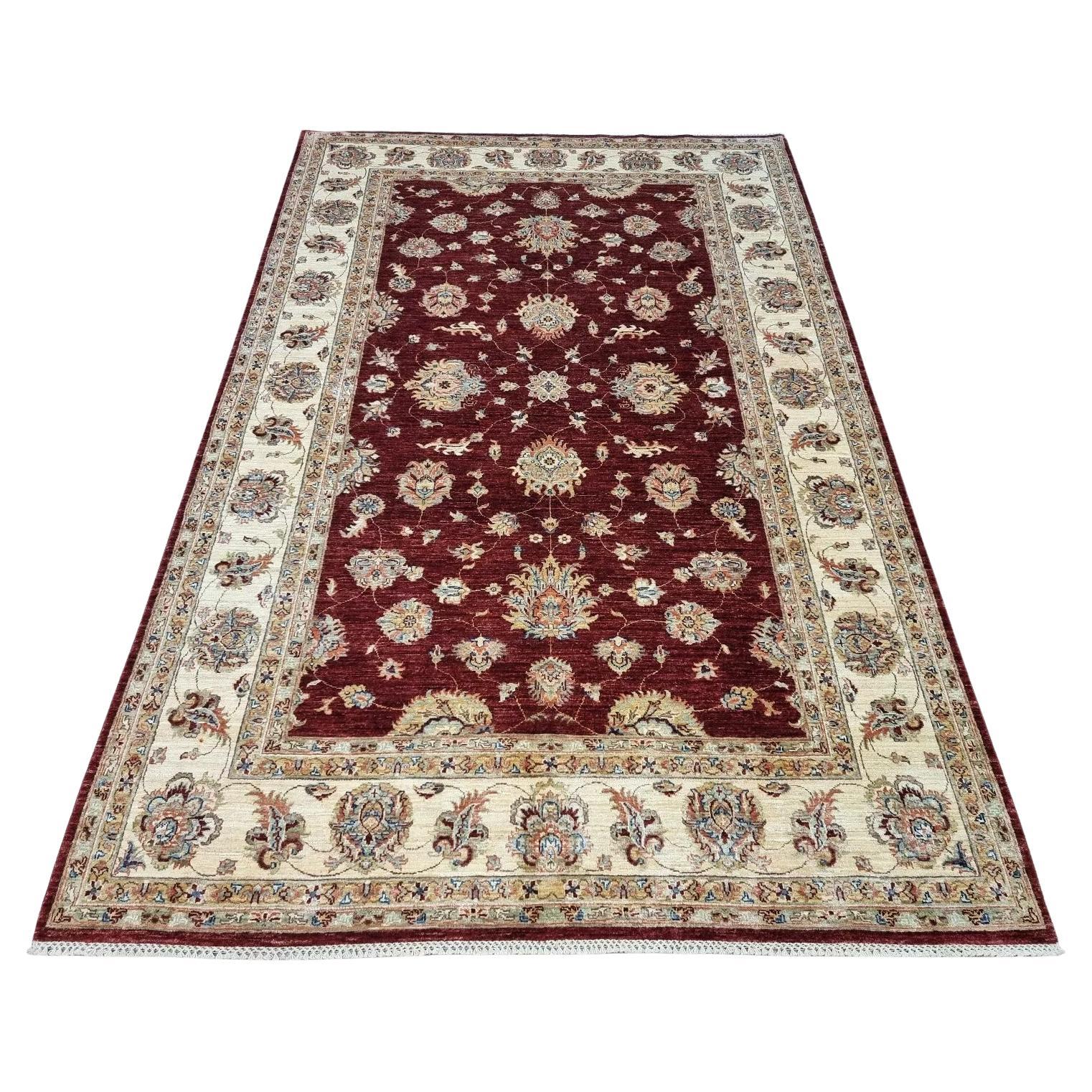 Handgefertigter afghanischer ZIGLER-Teppich 6,6' x 9,8' 1980er Jahre - 1D163