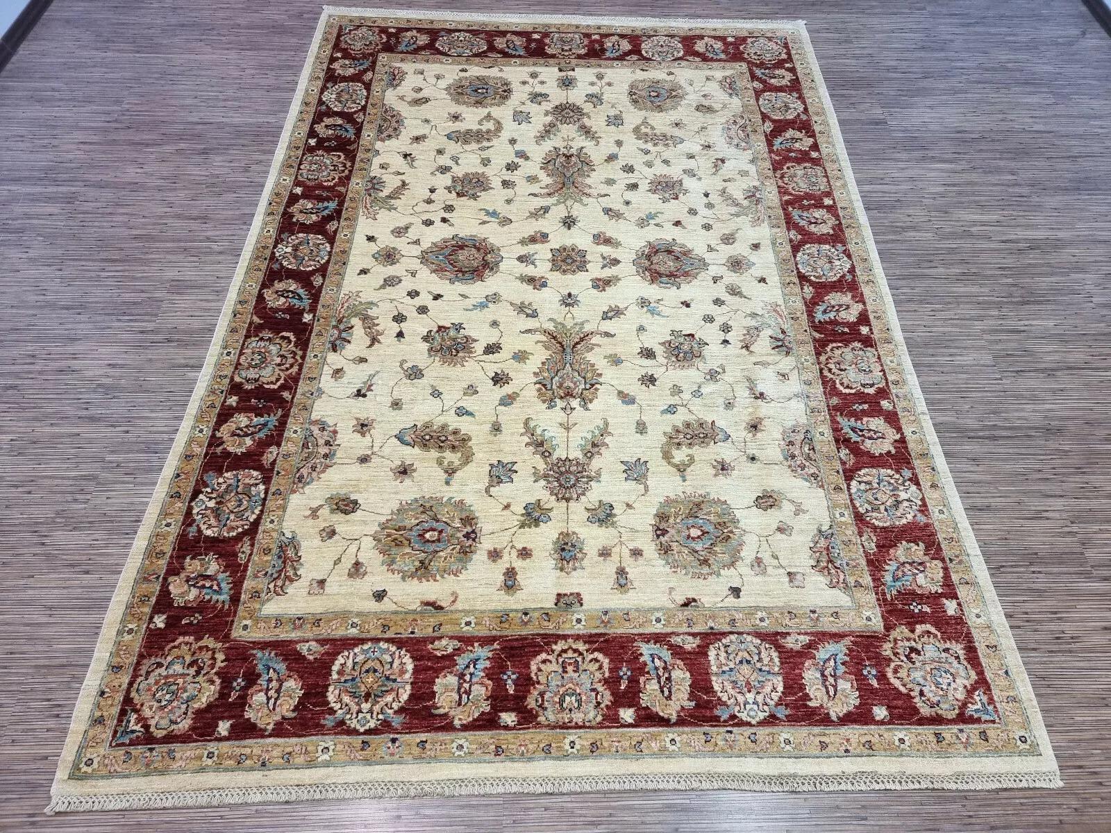 Handgefertigter afghanischer ZIGLER-Teppich 6,6' x 9,8' 1980er Jahre - 1D164 im Angebot 4