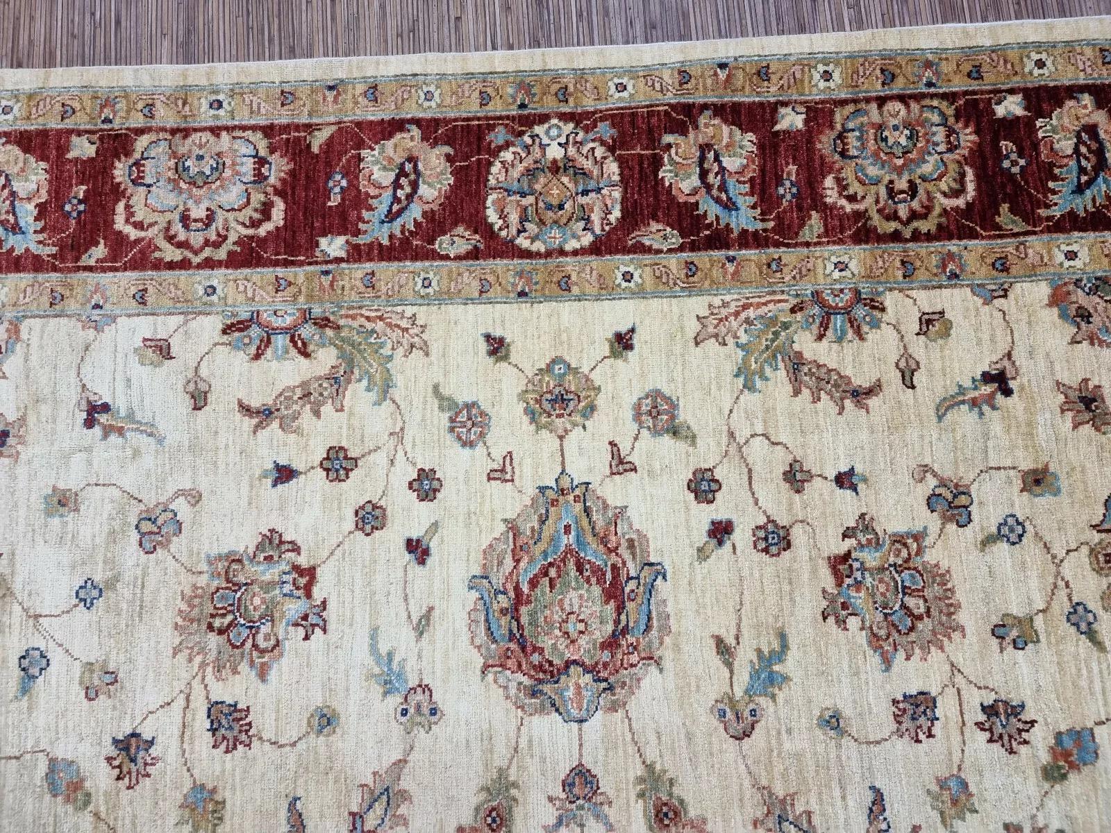 Handgefertigter afghanischer ZIGLER-Teppich 6,6' x 9,8' 1980er Jahre - 1D164 im Angebot 5