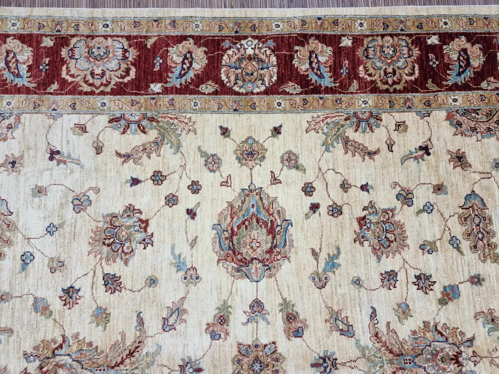 Handgefertigter afghanischer ZIGLER-Teppich 6,6' x 9,8' 1980er Jahre - 1D164 (Wolle) im Angebot