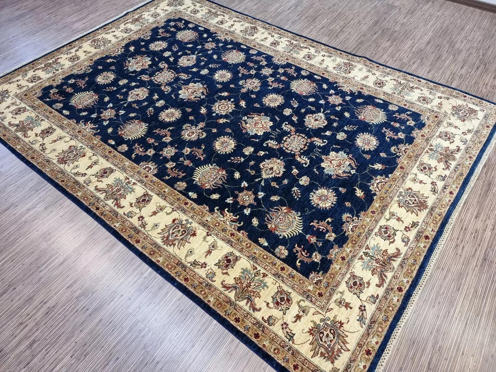 Handgefertigter afghanischer Zigler Teppich 6,9' x 9,5' 1980er Jahre - 1D170 im Angebot 3