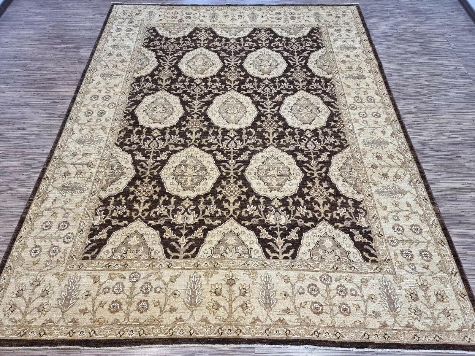 Handgefertigter afghanischer Zigler Teppich 8' x 9.9' 1980er Jahre - 1D168 im Angebot 4