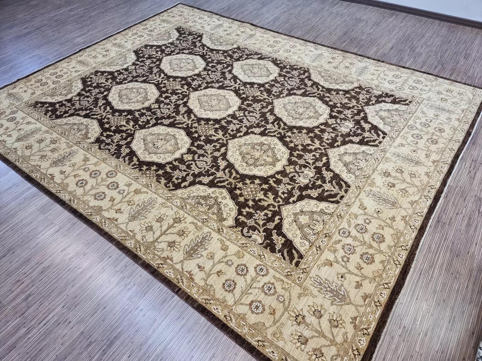 Handgefertigter afghanischer Zigler Teppich 8' x 9.9' 1980er Jahre - 1D168 im Angebot 3