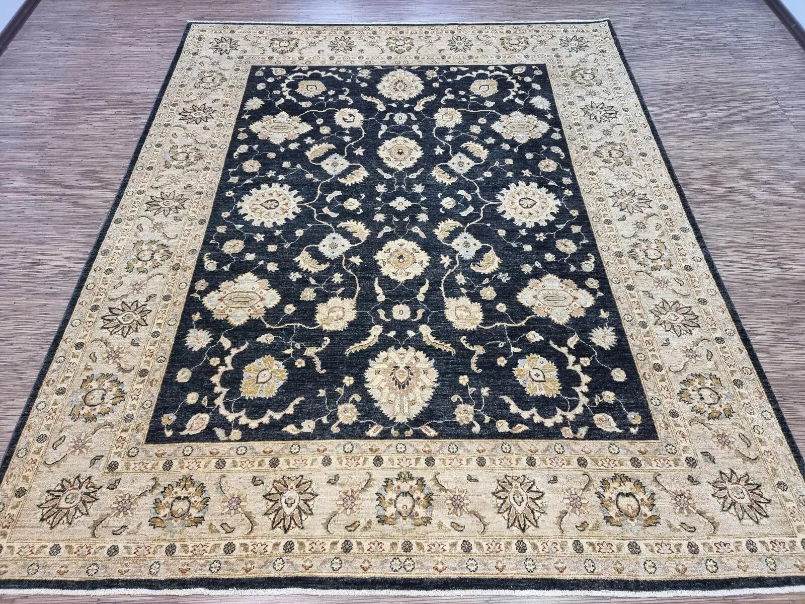 Handgefertigter afghanischer Zigler Teppich 8.1' x 9.7' 1980er Jahre - 1D167 im Angebot 5