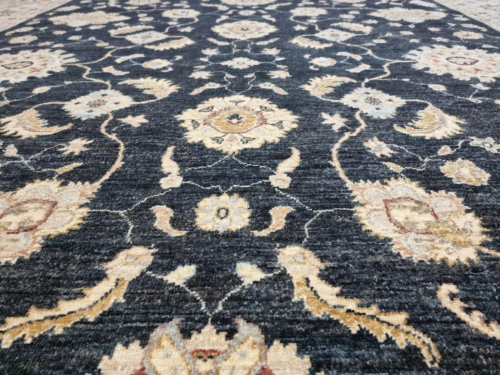 Handgefertigter afghanischer Zigler Teppich 8.1' x 9.7' 1980er Jahre - 1D167 im Angebot 6