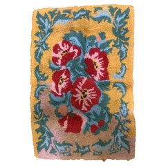 Handgefertigter amerikanischer Vintage-Teppich mit Kapuze, 1960er Jahre, 1B888