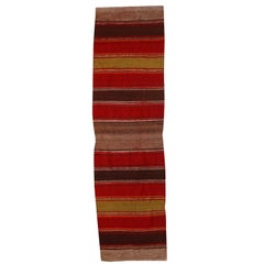 Handmade Vintage Ardabil Kilim Style Runner, 1950s, 1C355