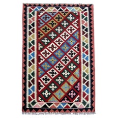 Handmade Vintage Ardabil Style Kilim, 1970s, 1Q0110