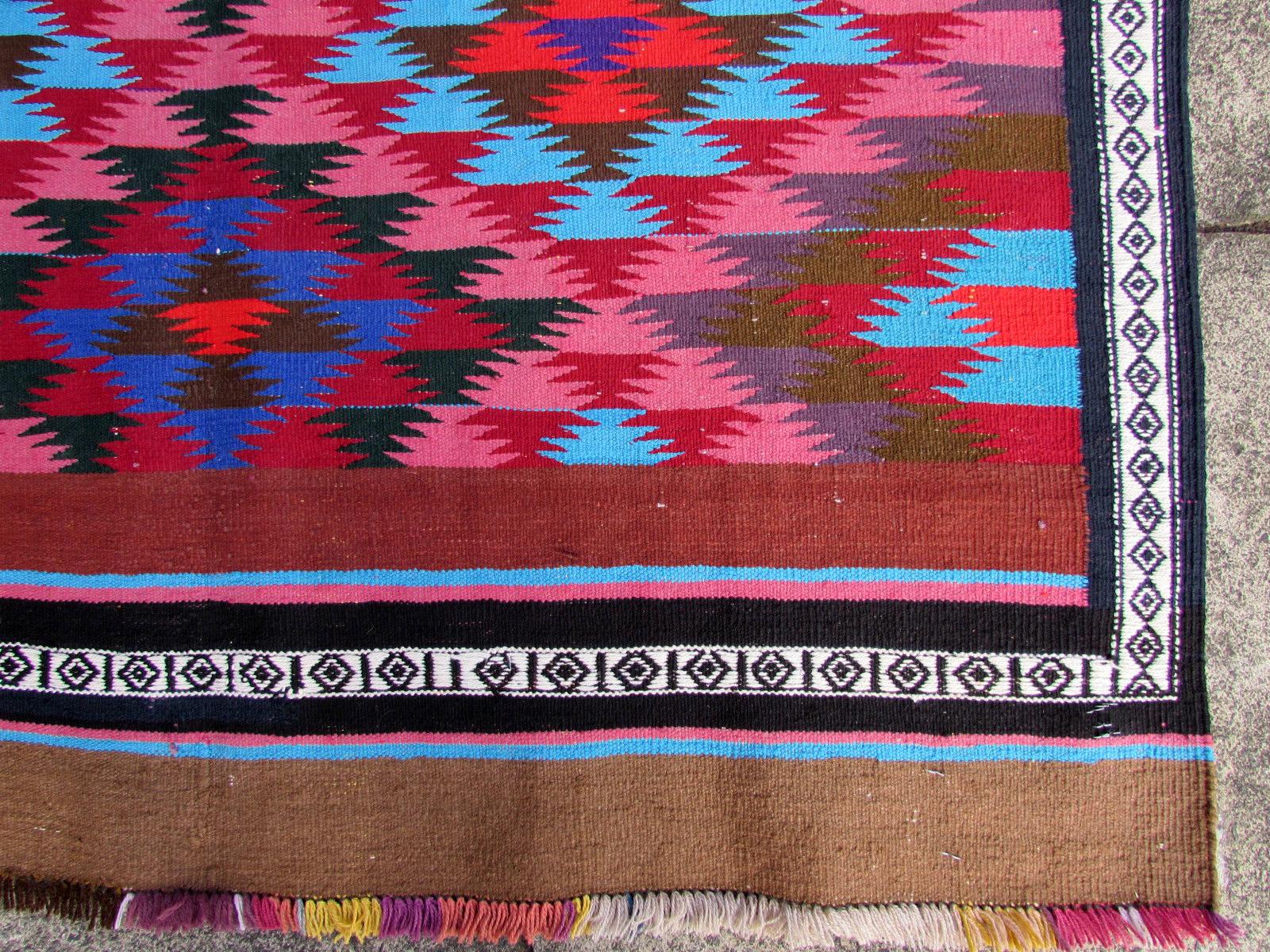 Late 20th Century Handmade Vintage Ardabil Style Kilim, 1970s, 1Q0277