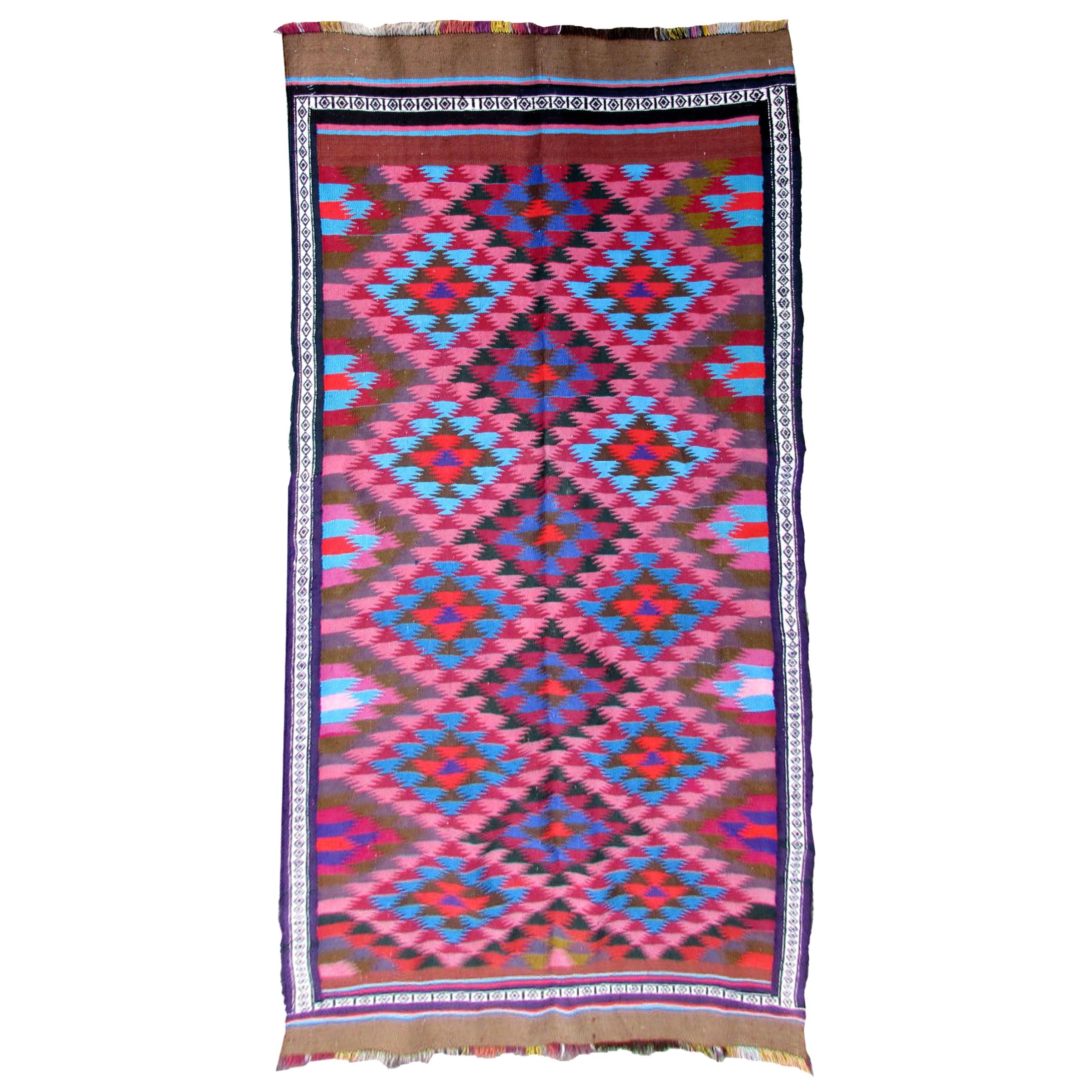 Handmade Vintage Ardabil Style Kilim, 1970s, 1Q0277