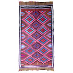 Handmade Vintage Ardabil Style Kilim, 1970s, 1Q0277