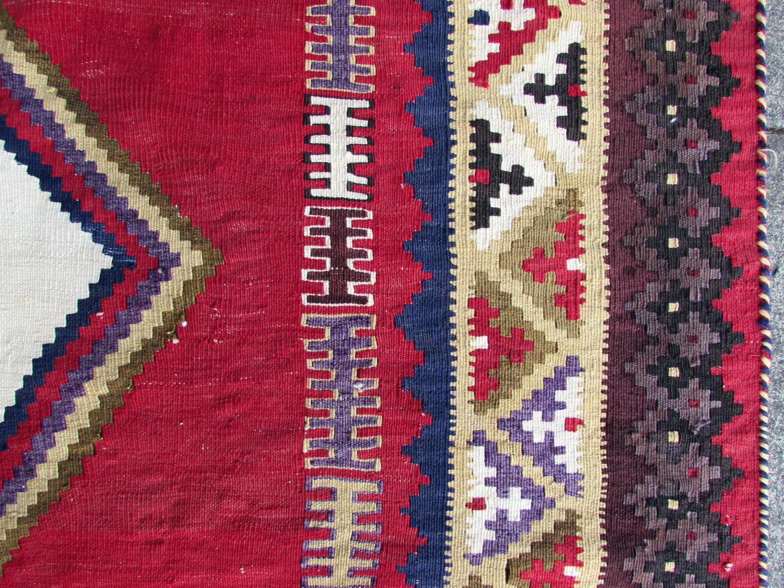 Hand-Knotted Handmade Vintage Ardabil Style Kilim, 1970s, 1Q0280