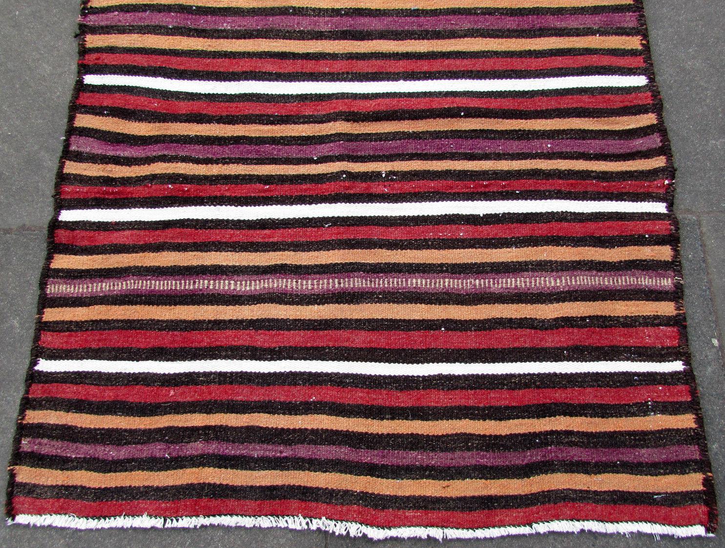 Wool Handmade Vintage Ardabil Style Kilim, 1970s, 1Q0284