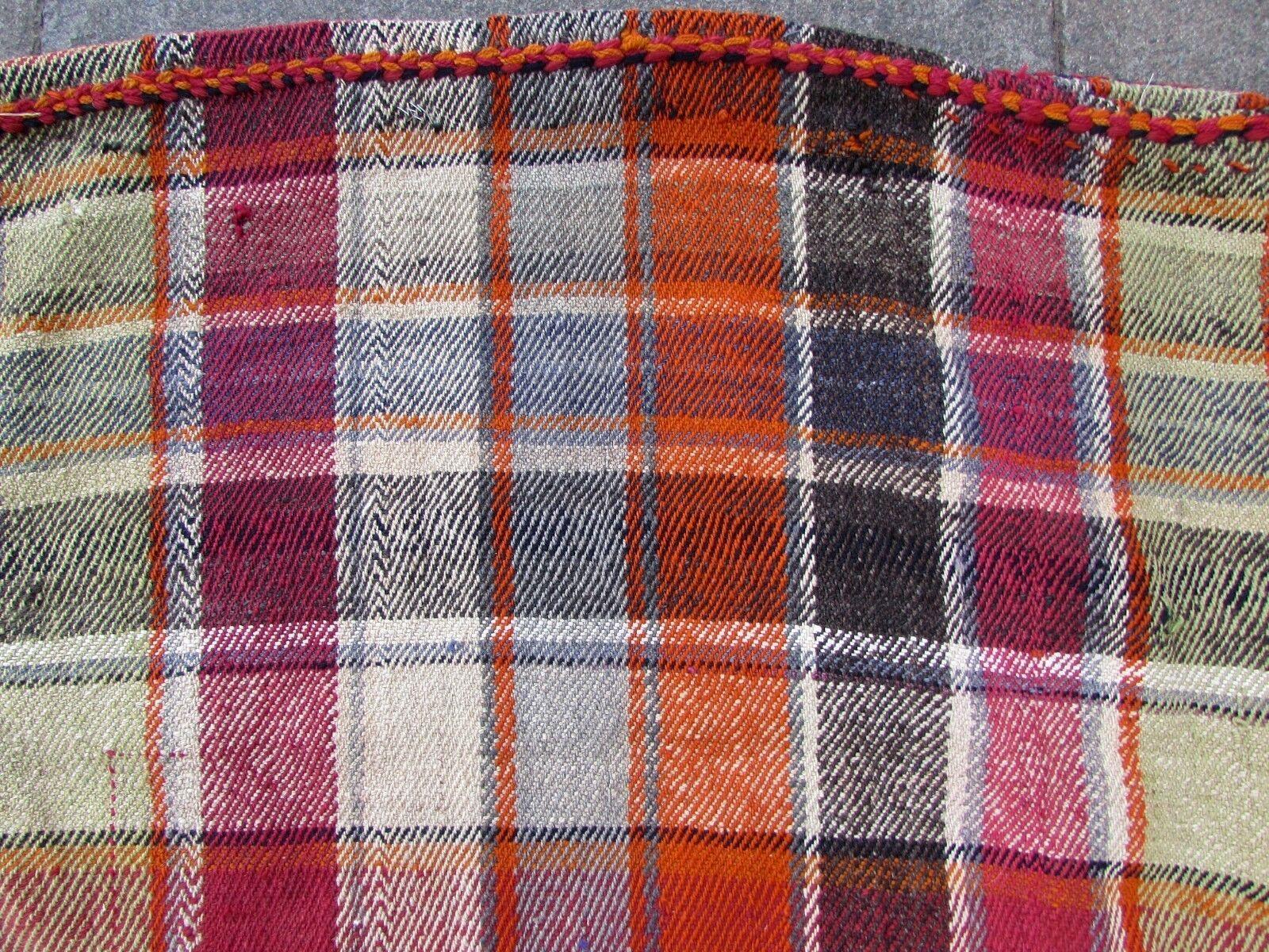 Hand-Knotted Handmade Vintage Ardabil Style Kilim Bag, 1950s, 1Q0319