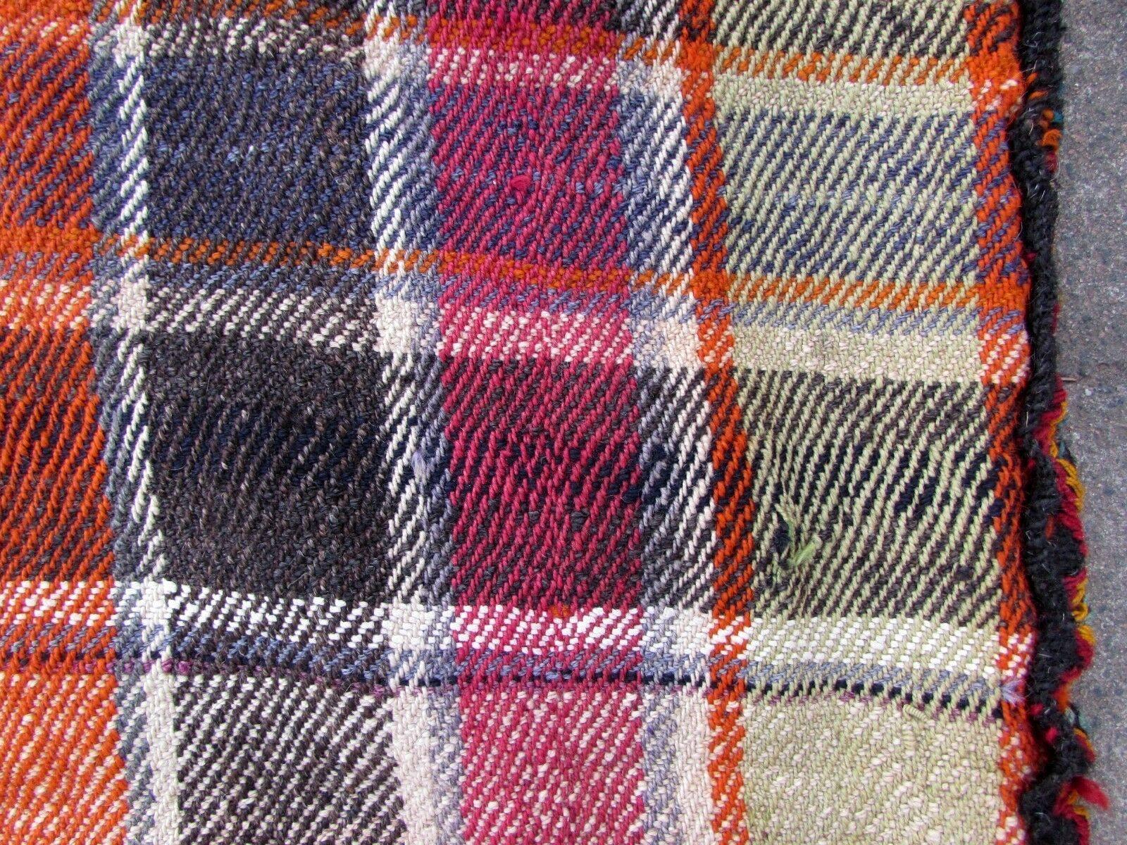 Wool Handmade Vintage Ardabil Style Kilim Bag, 1950s, 1Q0319