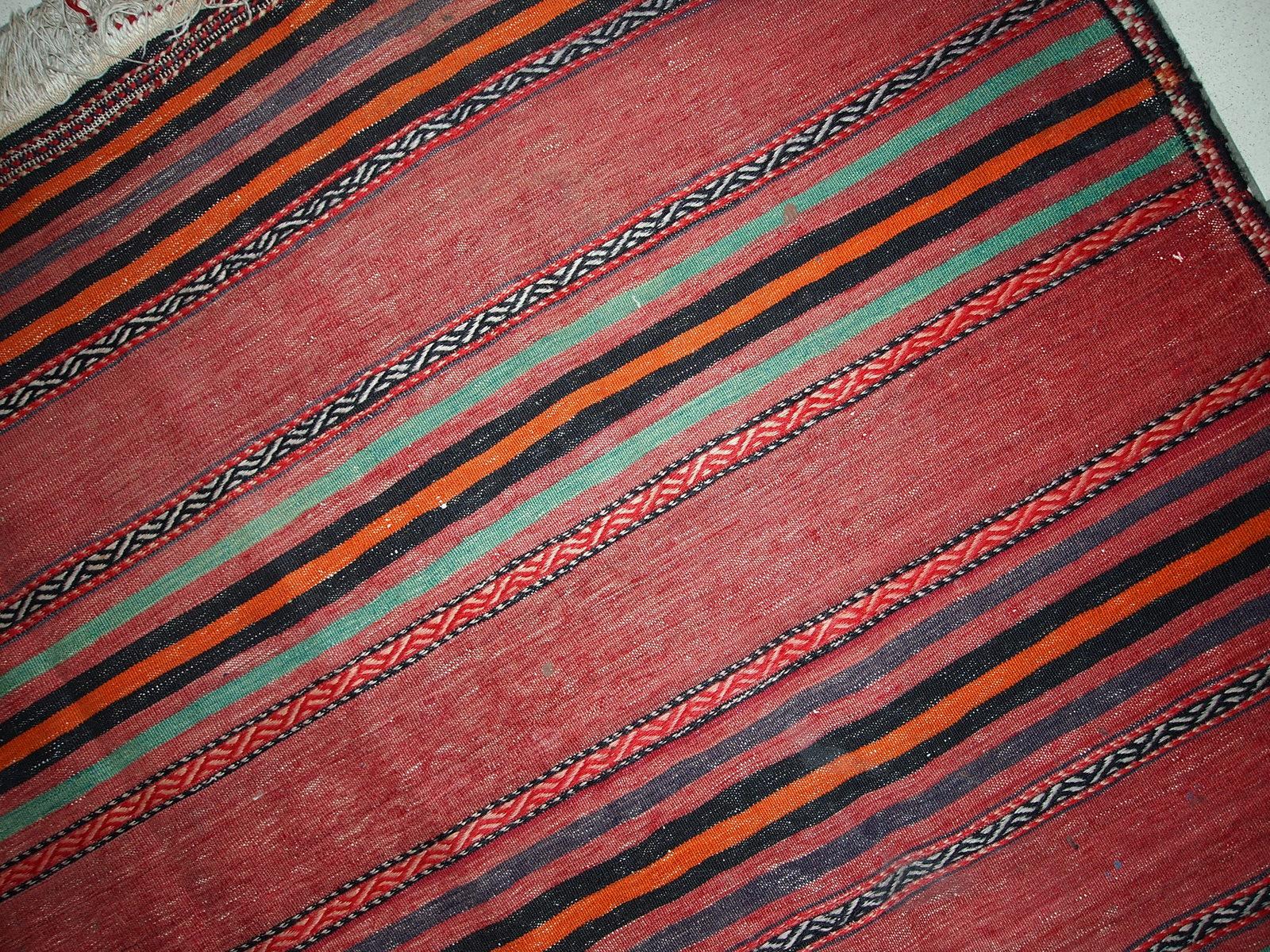 Handgefertigter Vintage-Teppich im Ardabil-Stil, 1940er Jahre, 1C596 im Angebot 4