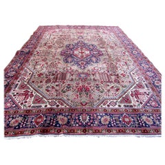 Handmade Vintage Ardabil Style Rug, 1980s, 1Q0007