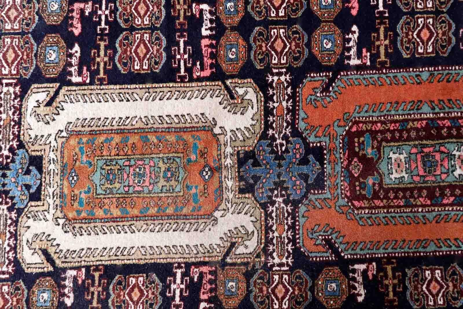 Handmade Vintage Armenian Erevan Rug, 1960s, 1C1002 For Sale 2