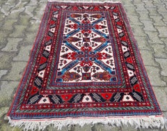 Handmade Vintage Armenian Erevan Rug 3.4' x 5.1' 1960s - 2K60