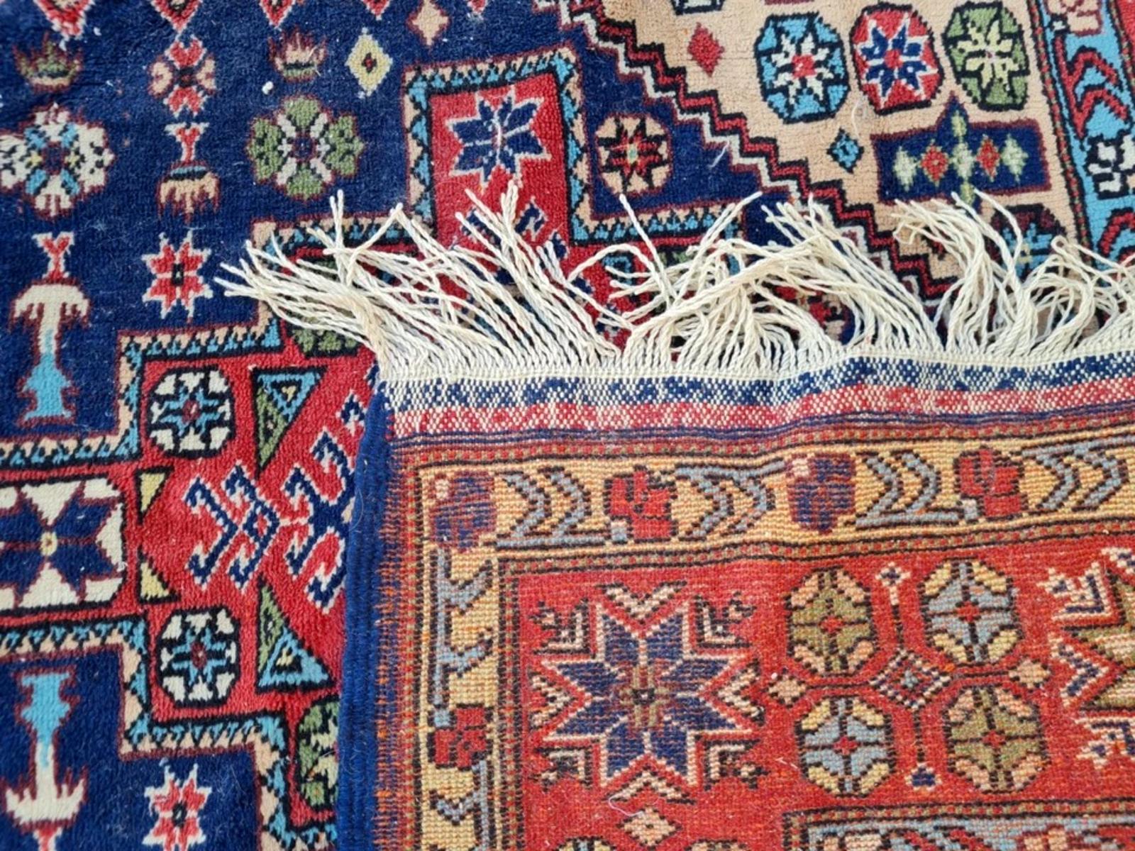 Handgefertigte Vintage armenischen Eriwan Teppich 4,2 'x 6,2' 1970er Jahre - 2K63 (Französisch) im Angebot