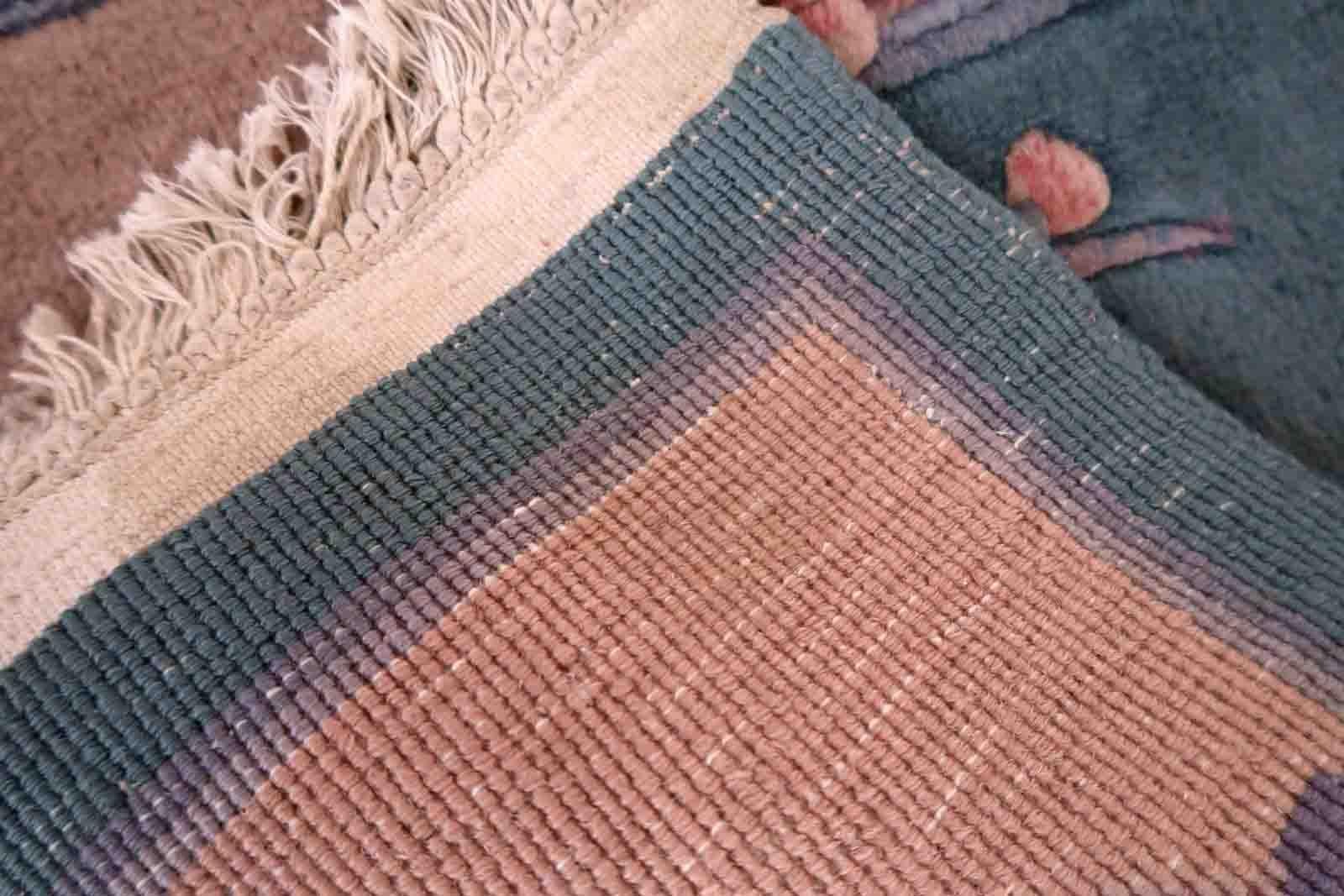 Handgefertigter chinesischer Art-Déco-Teppich, 1970er Jahre, 1C1030 (Chinesisch) im Angebot