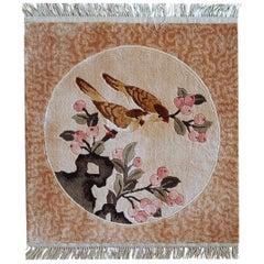 Handmade Vintage Art Deco Chinese Rug, 1980s, 1C541