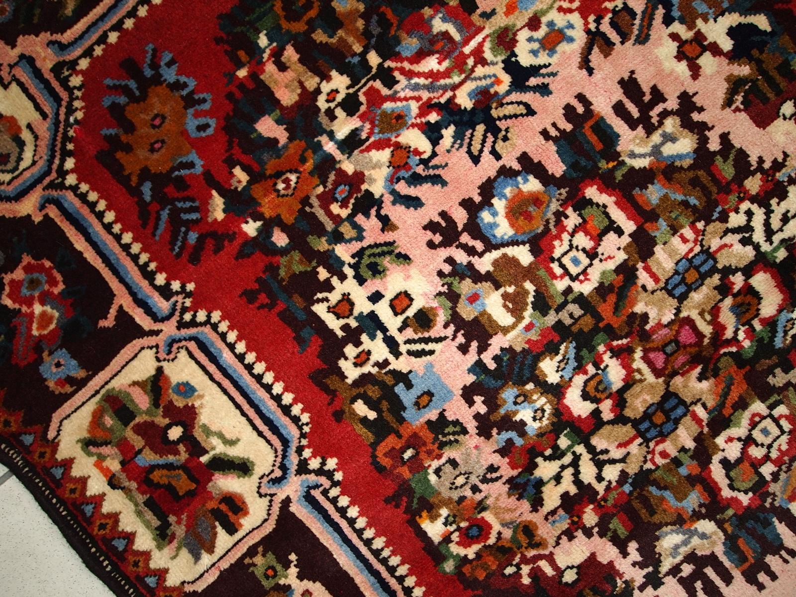 Handmade Vintage Bakhtiari Style Rug, 1970s, 1C315 For Sale 2