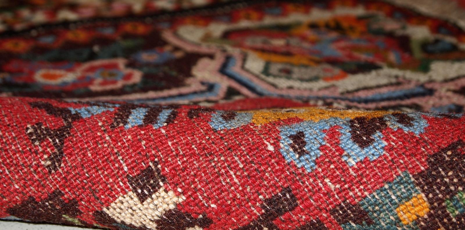 Tappeto vintage in stile Bakhtiari fatto a mano, anni '70, 1C315 In condizioni buone in vendita a Bordeaux, FR