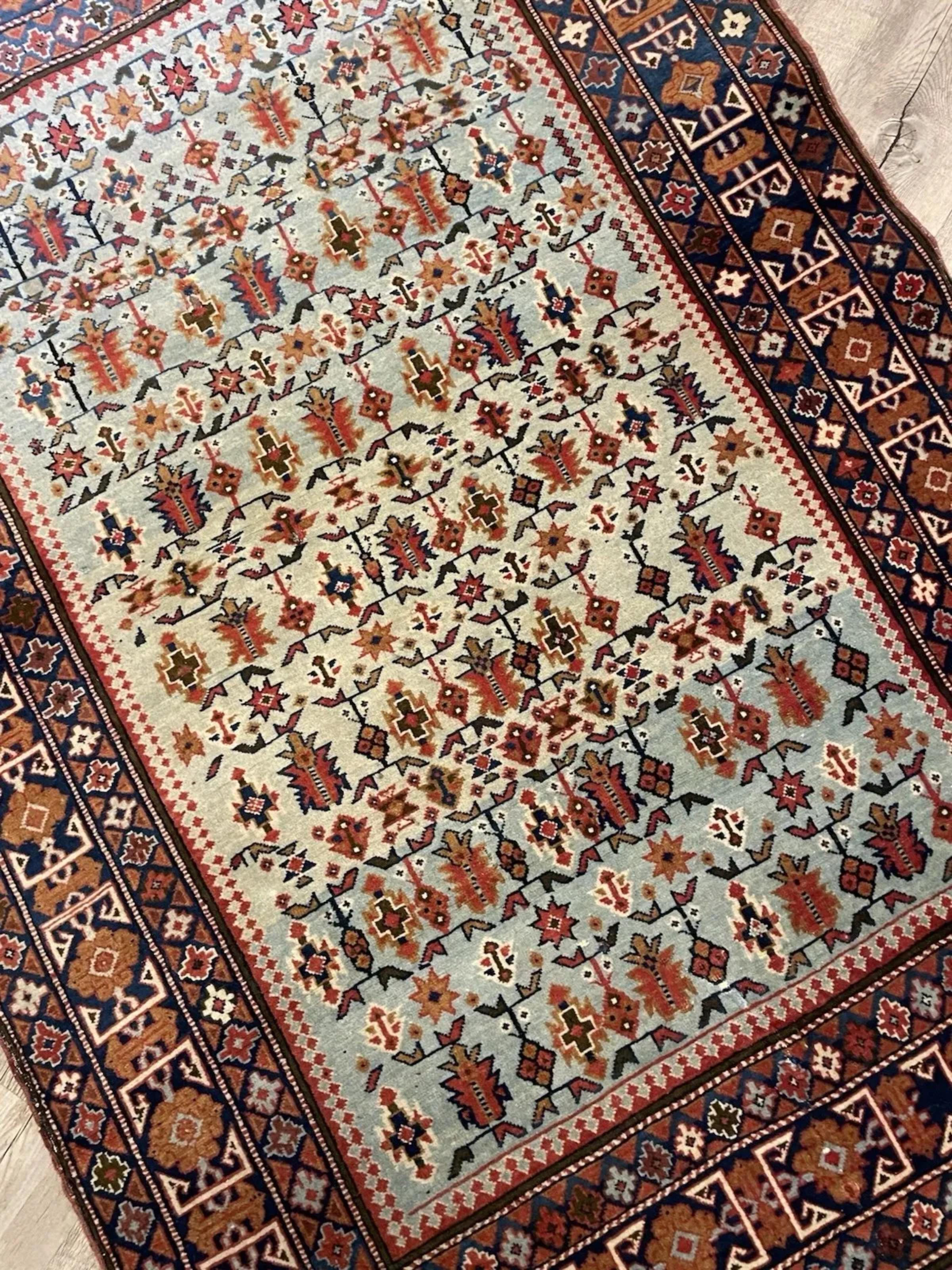 Handgefertigte Vintage kaukasischen Darband Teppich 3,3 'x 4,8', 1940er Jahre - 1N106 (Französisch) im Angebot