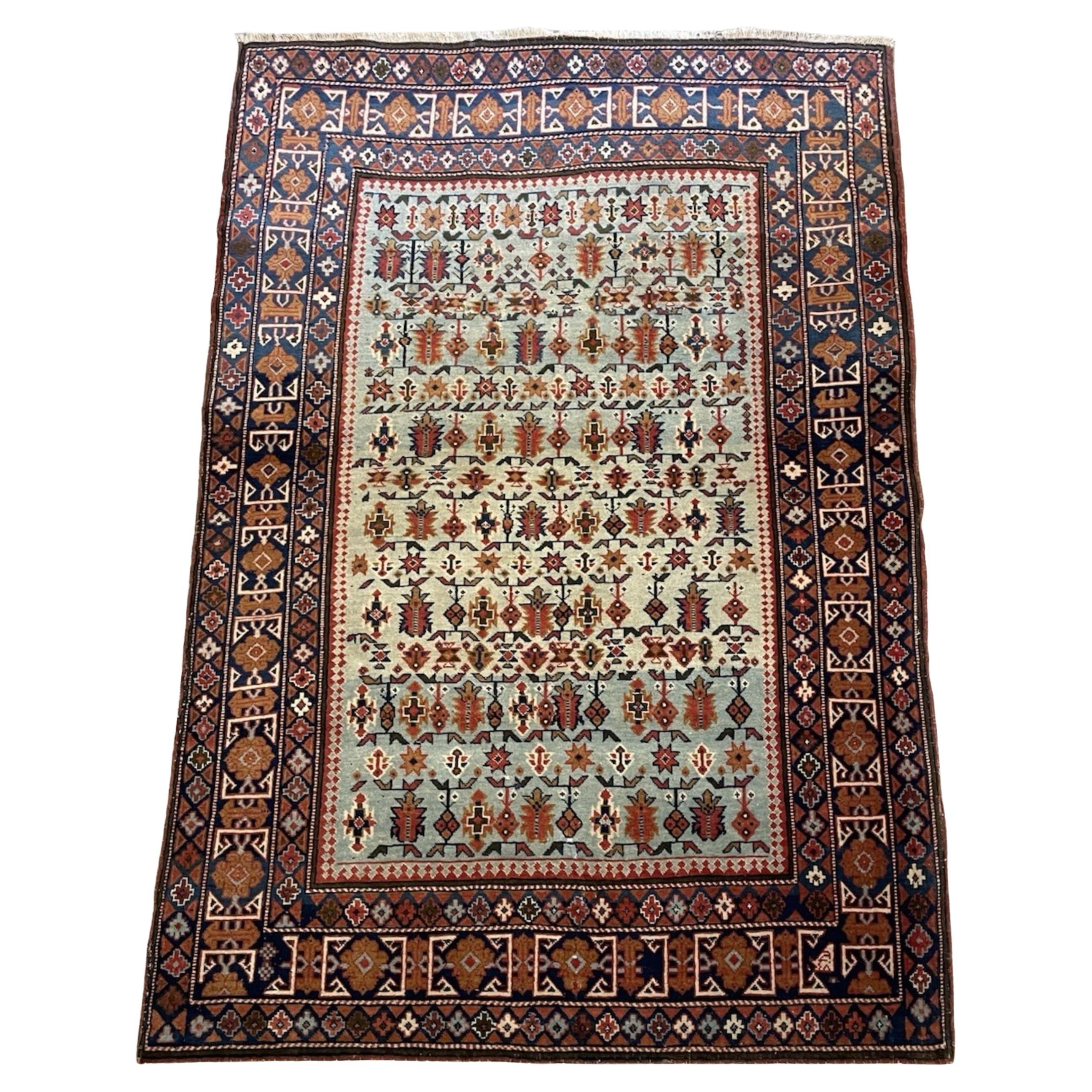 Alfombra vintage hecha a mano Darband caucásica 3,3
x 4,8
, años 40 - 1N106