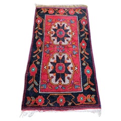Handgefertigter Vintage Karabagh Teppich 2.7' x 4.8' 1950s - 2K40