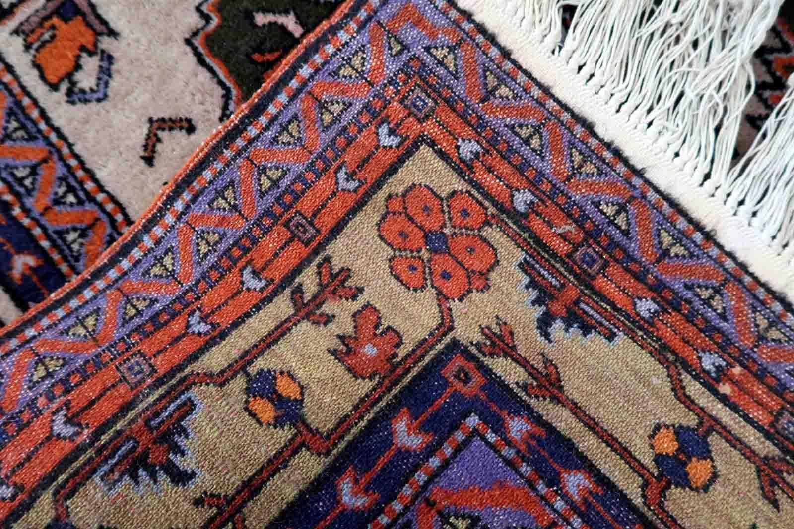 Handgefertigter kaukasischer Kazak-Teppich, 1960er Jahre, 1C1058 (Russisch) im Angebot