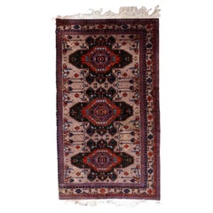 Handmade Retro Caucasian Kazak Rug, 1960s, 1C1058