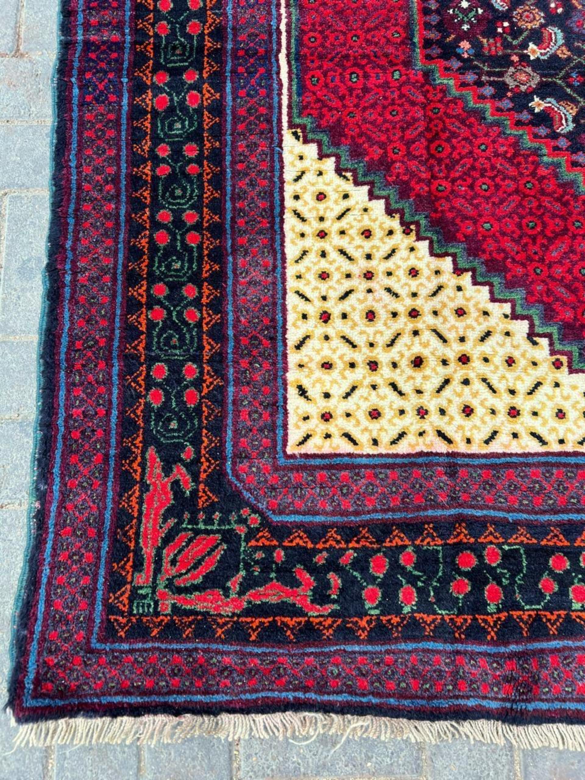French Handmade Vintage Caucasian Kazak Rug 5' x 8', 1950s - 2B109 For Sale