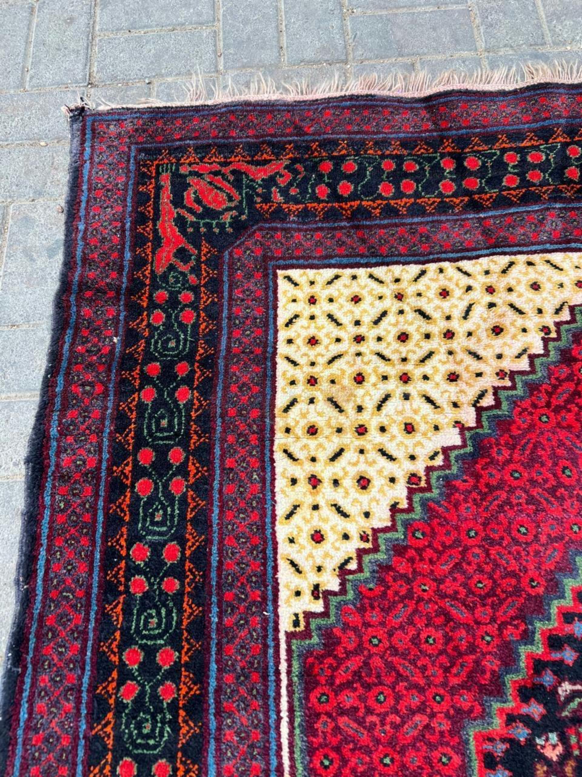 Mid-20th Century Handmade Vintage Caucasian Kazak Rug 5' x 8', 1950s - 2B109 For Sale
